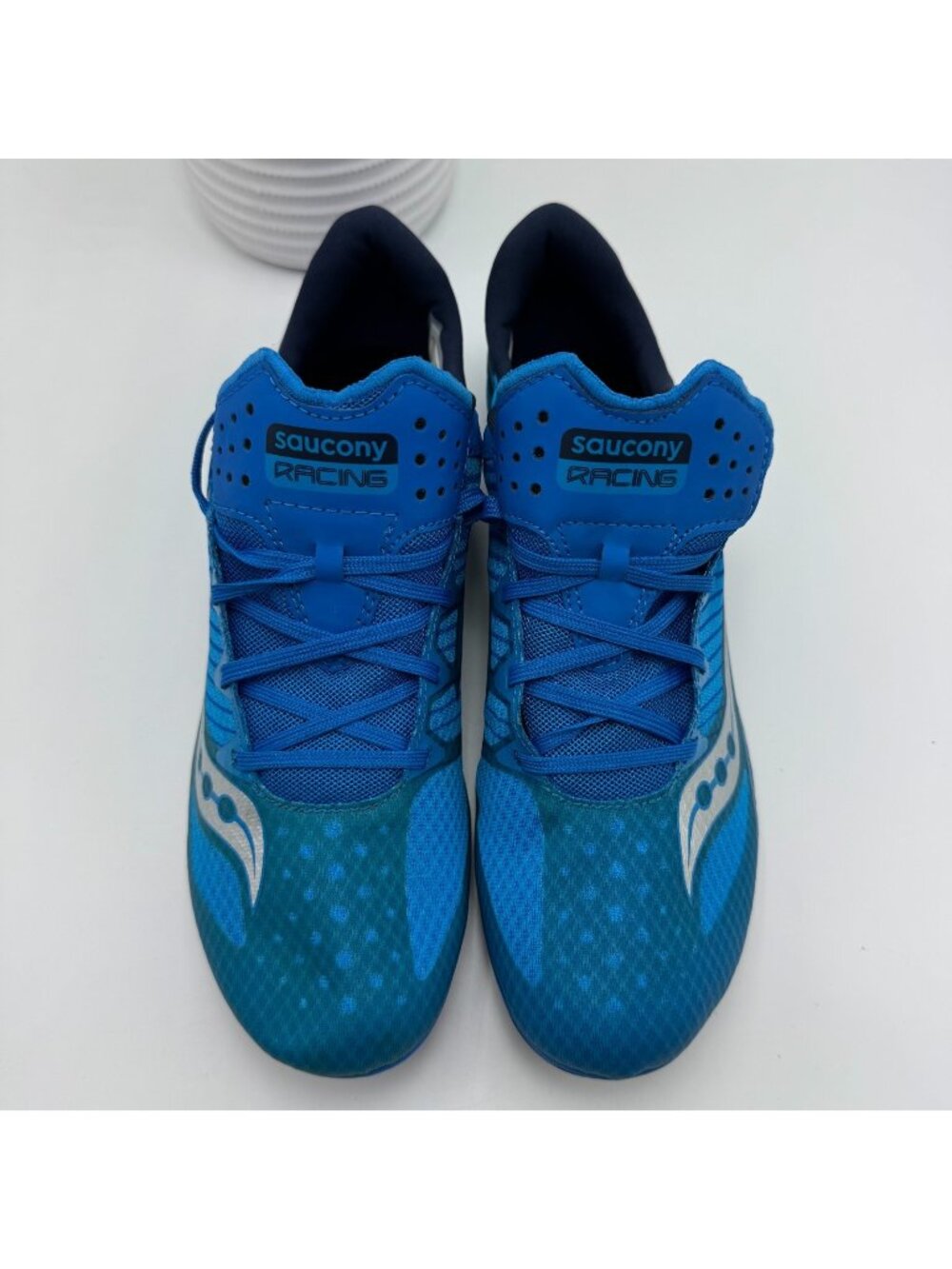 Saucony Vendetta 2 S29047-3 Track Cleats Men's 10 Blue Textile Racing Spikes